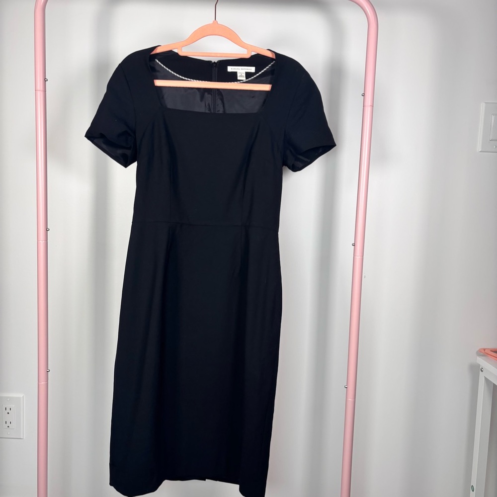 Banana Republic Classic Black Midi Dress